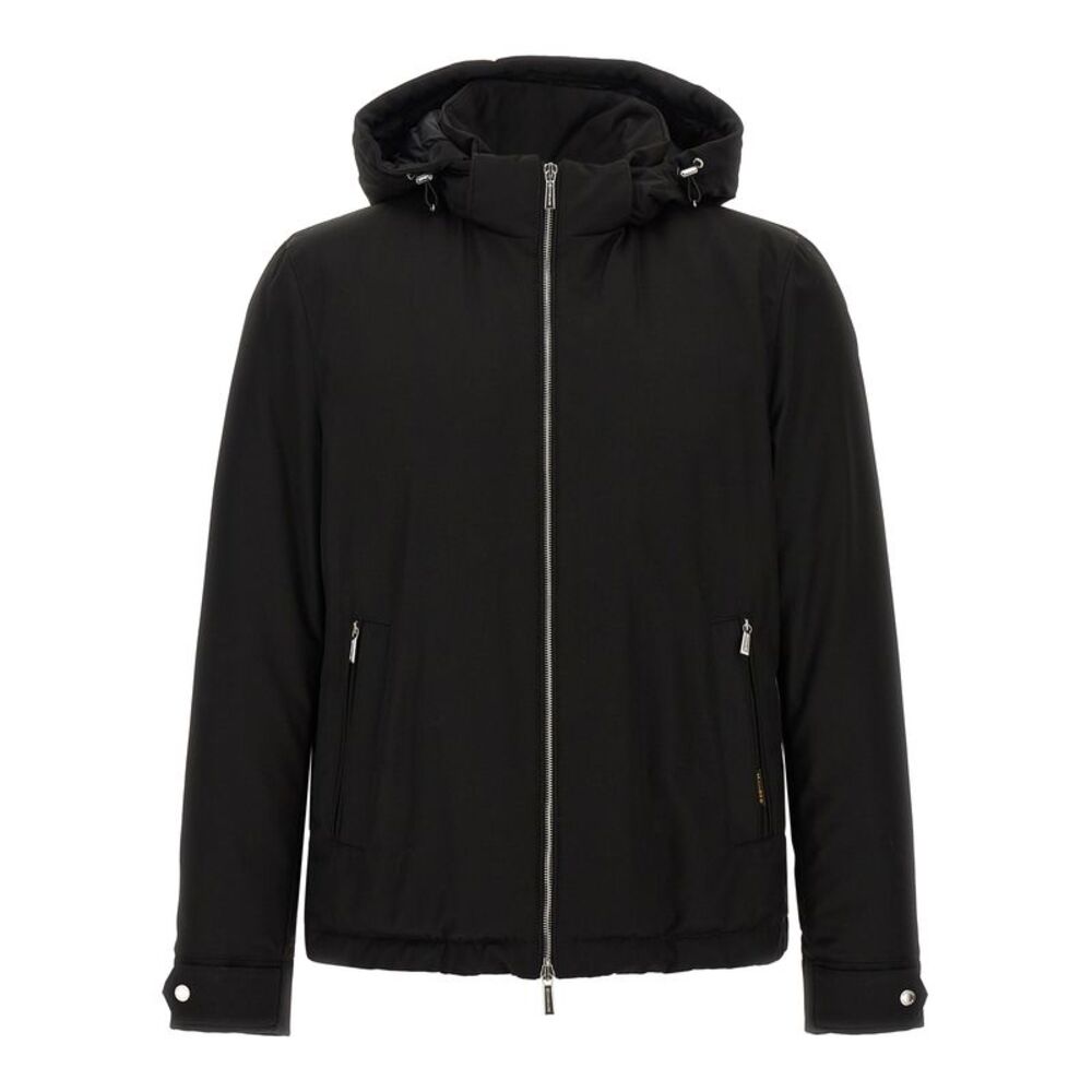 MooRER Black Wool Full-Length Men's Jacket